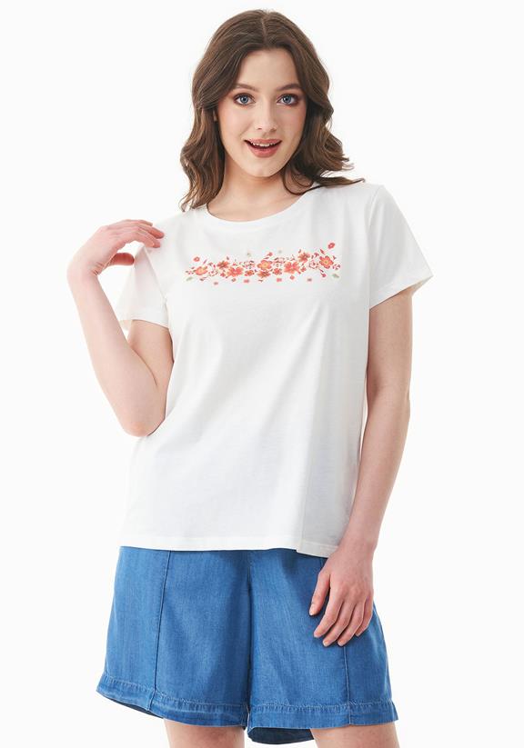 T-Shirt Met Print Gebroken Wit via Shop Like You Give a Damn