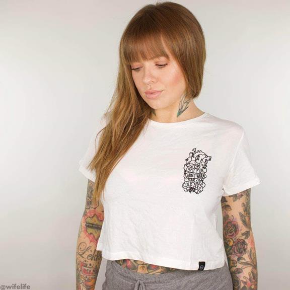 Crop Top Soulless White 2