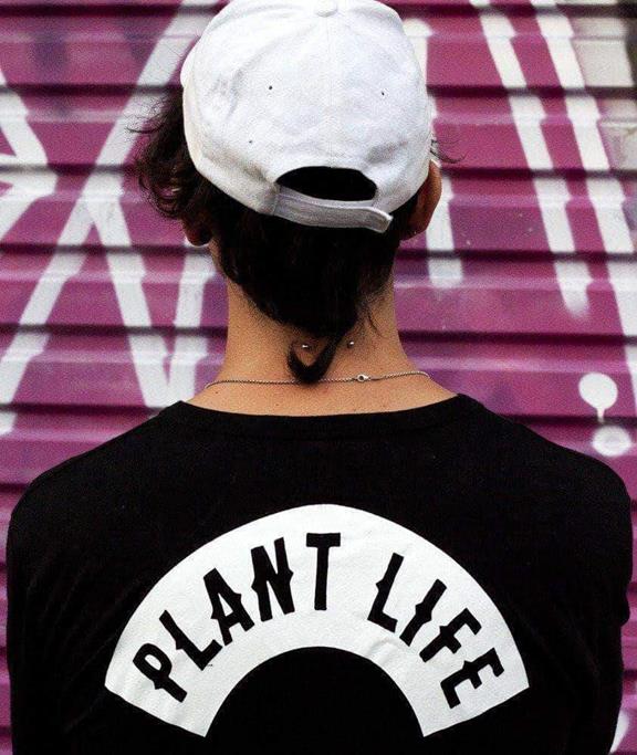T-Shirt Plant Life Classic Zwart 7