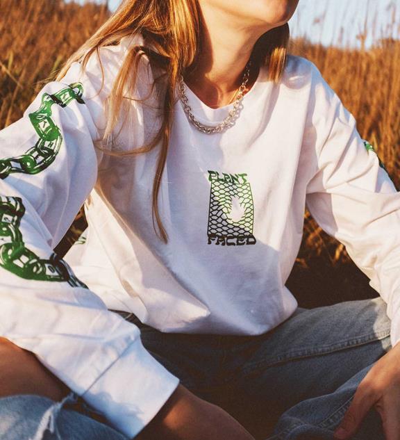 T-Shirt Long Sleeve Make The Connection White 2