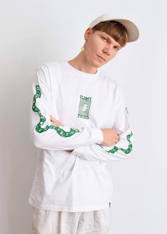T-Shirt Long Sleeve Make The Connection White 3