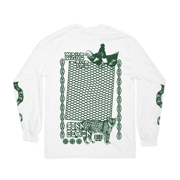 T-Shirt Long Sleeve Make The Connection White 10