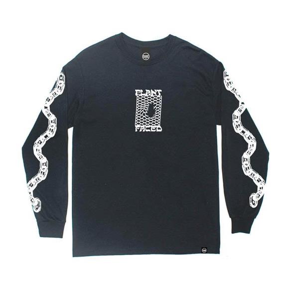 T-Shirt Long Sleeve Make The Connection Zwart 15