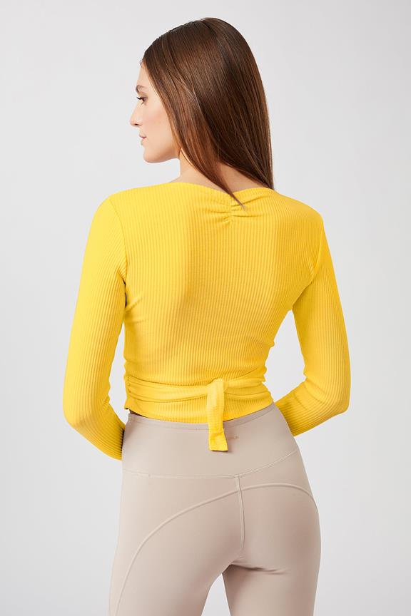 Wrap Top Claire Mango Yellow from Shop Like You Give a Damn