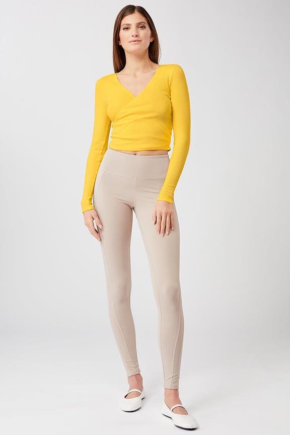 Wrap Top Claire Mango Yellow from Shop Like You Give a Damn