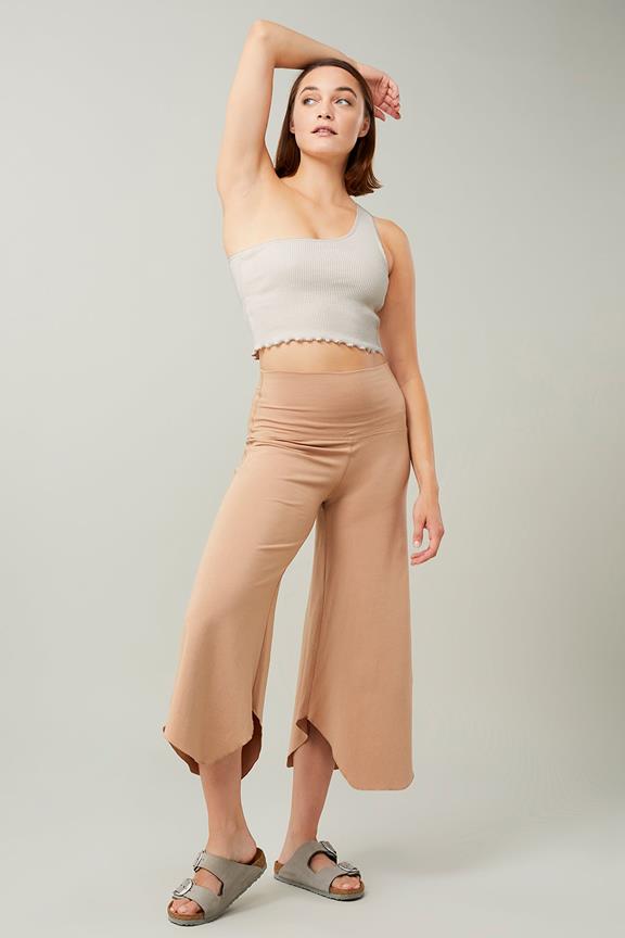 One Shoulder Top Pistacchio Beige from Shop Like You Give a Damn