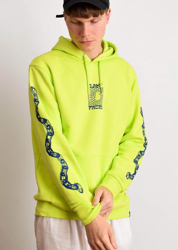Hoodie Make The Connection Lime Green 6