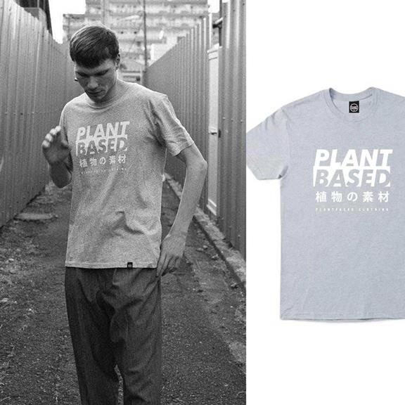 T-Shirt Plant Based Kanji Heather Grey 1