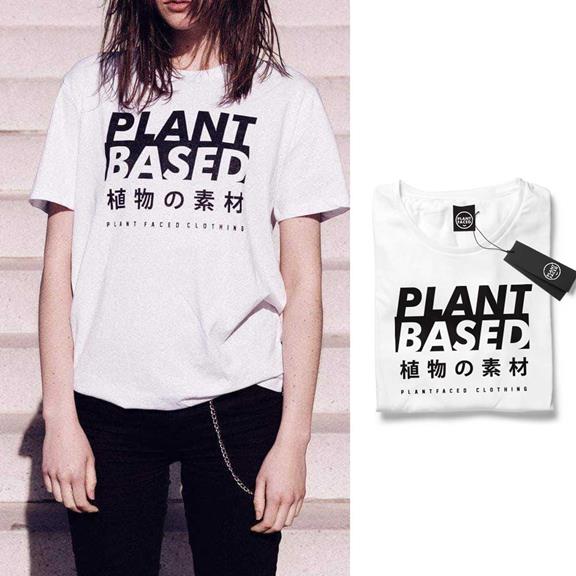 T-Shirt Végétal Kanji Blanc 1