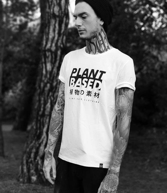 T-Shirt Plant Based Kanji Wit 9