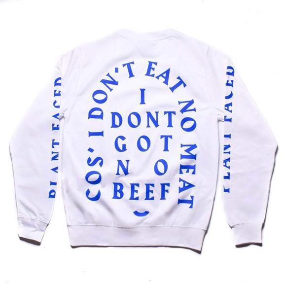 Sweater No Beef White X Electric Blue 1