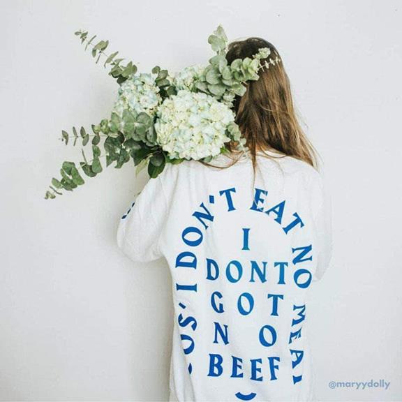 Sweater No Beef White X Electric Blue 2