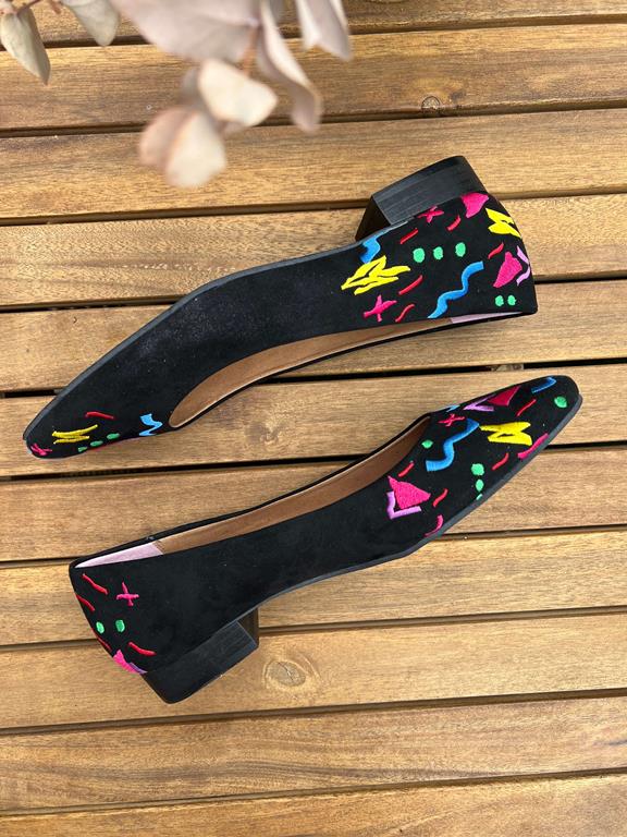 Ballerinas Confetti Black from Shop Like You Give a Damn