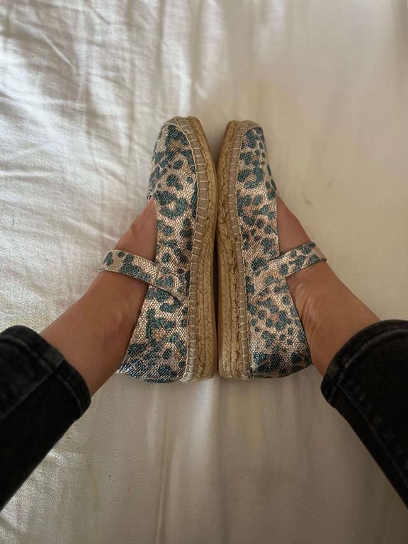 Flats Leopard Blue from Shop Like You Give a Damn