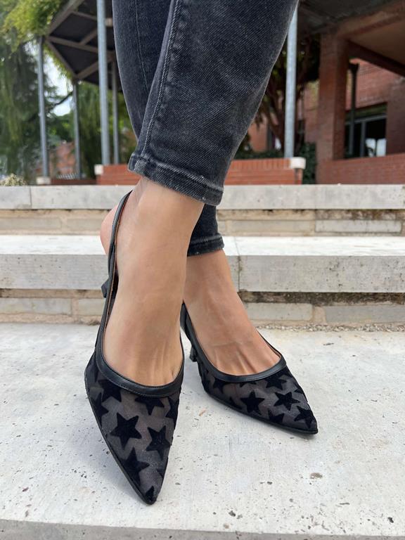 High-Heels Grid Stars Black from Shop Like You Give a Damn