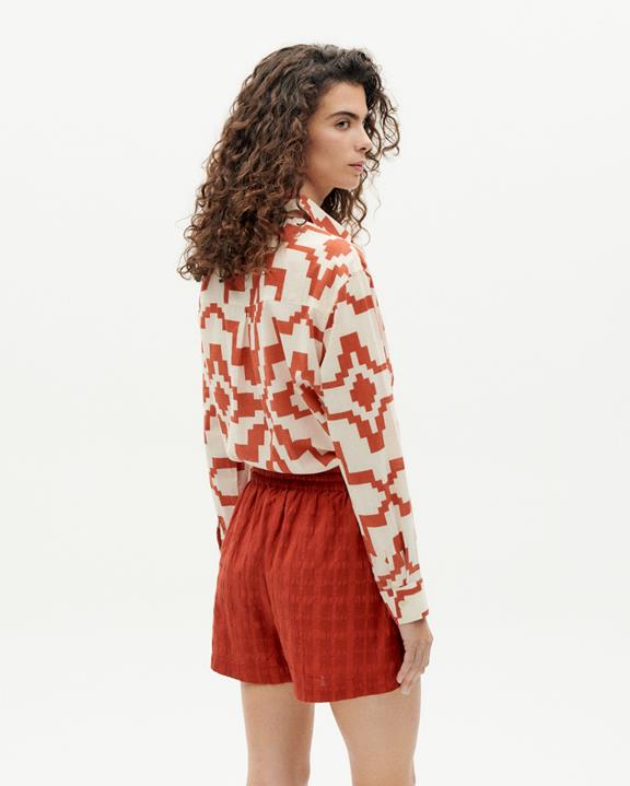 Shorts Geranium Rood Geruit from Shop Like You Give a Damn