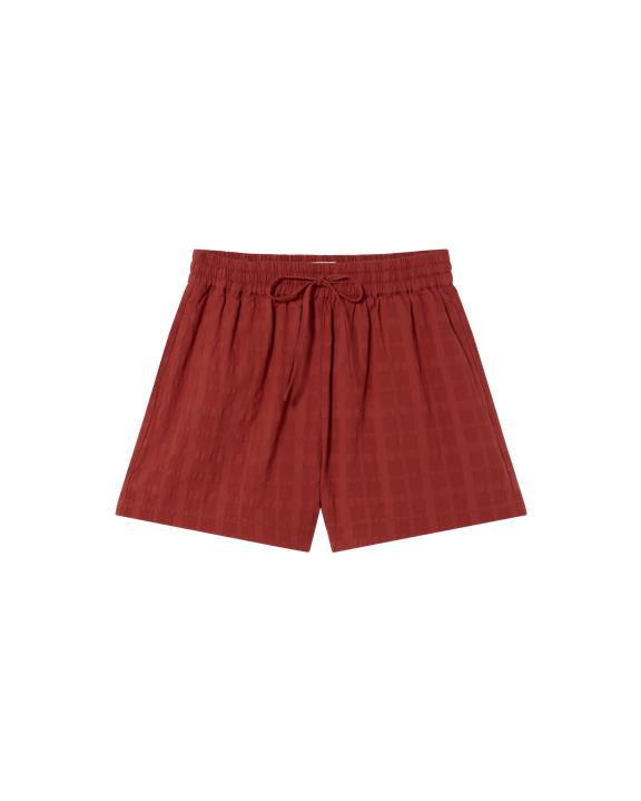 Shorts Geranium Rood Geruit from Shop Like You Give a Damn