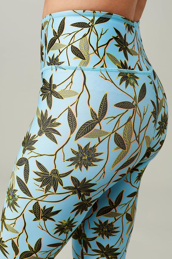 Legging Printed Tropic Dahlia Light Blue from Shop Like You Give a Damn