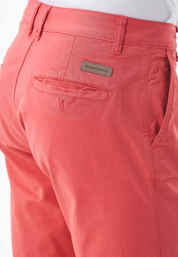 Slim-Fit Shorts Stralend Rood from Shop Like You Give a Damn