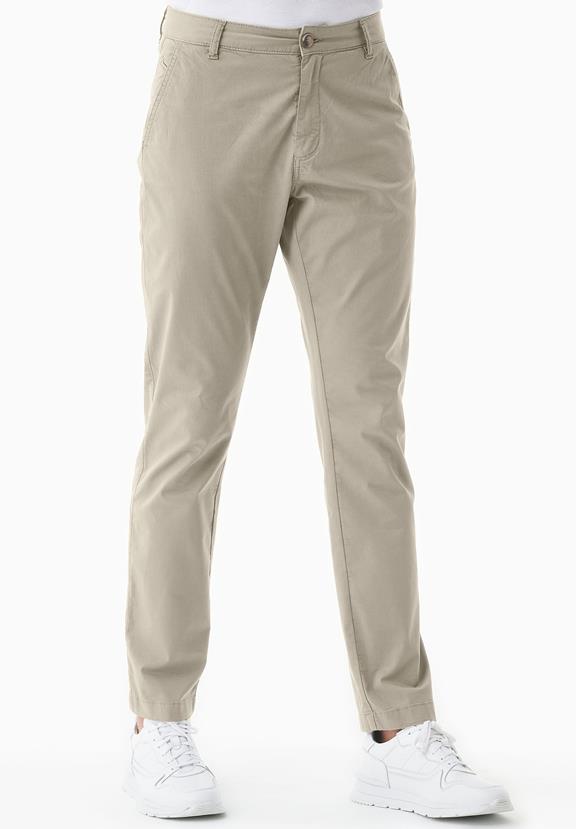 Slim-Fit Broek Veer Beige from Shop Like You Give a Damn