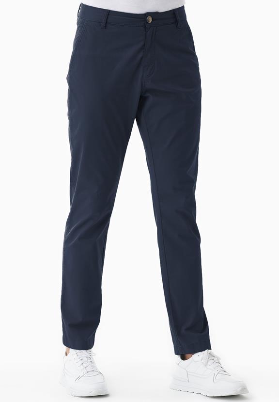 Slim-Fit Broek Marineblauw from Shop Like You Give a Damn