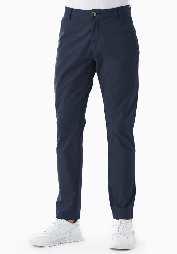 Slim-Fit Broek Marineblauw from Shop Like You Give a Damn