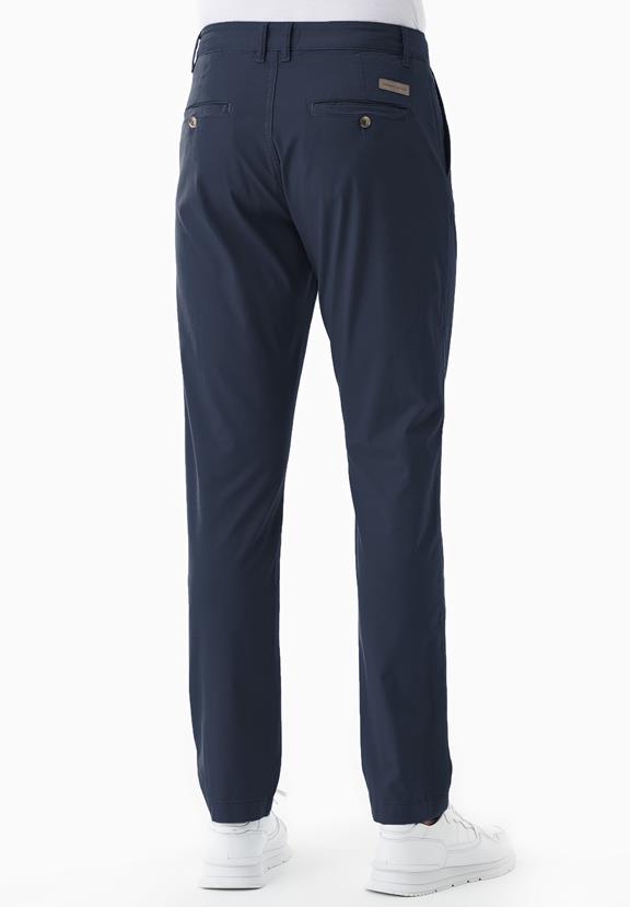 Slim-Fit Broek Marineblauw from Shop Like You Give a Damn