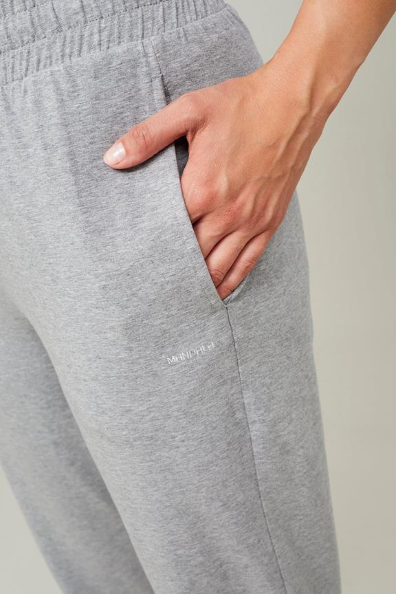 Cuffed Track Pants Melange Grey from Shop Like You Give a Damn