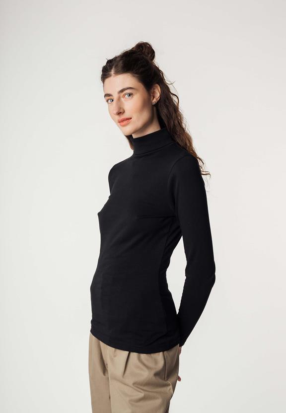 Turtleneck Shirt Anchal Black from Shop Like You Give a Damn