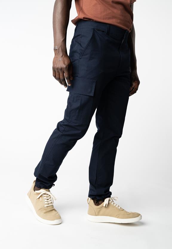 Cargo Pants Rajesh Navy Blue from Shop Like You Give a Damn