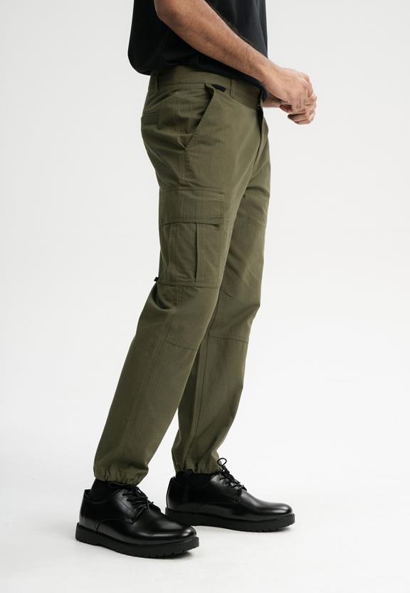 Cargo Pants Rajesh Dark Olive from Shop Like You Give a Damn