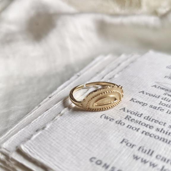 Half Moon Ring Gold Plated 5