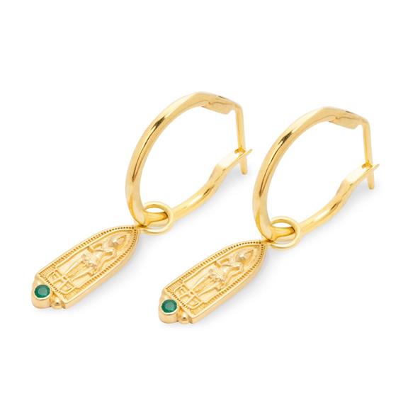 Sarnath Hoops Gold Plated 1