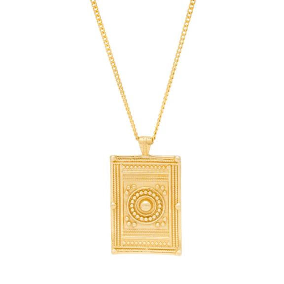 Necklace Kasha Pendant Gold via Shop Like You Give a Damn
