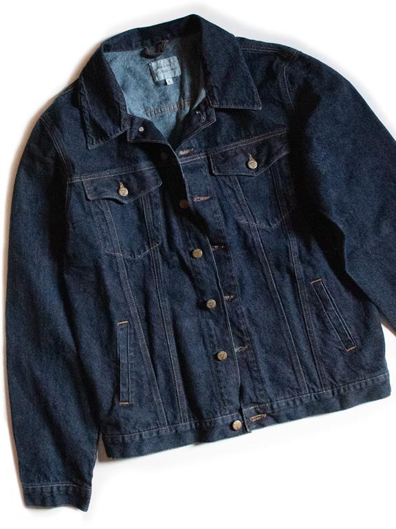 Jacket Men Recycled Dark Blue via Shop Like You Give a Damn