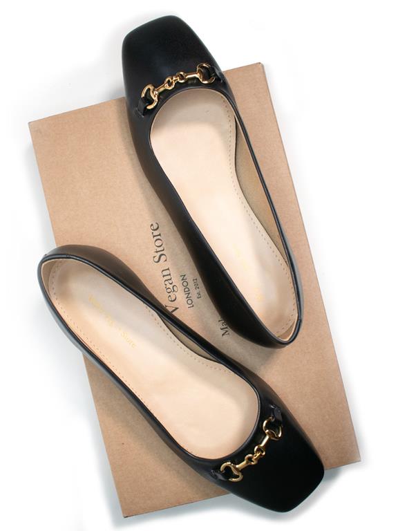 Ballet Flats Square Toe Black from Shop Like You Give a Damn