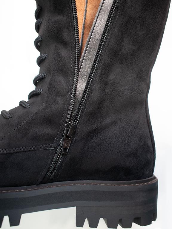 High Boots Lace-Up Black from Shop Like You Give a Damn