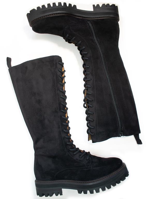 High Boots Lace-Up Black from Shop Like You Give a Damn