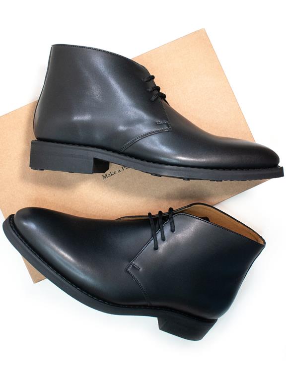 Boots Goodyear Welt Chukka Black via Shop Like You Give a Damn