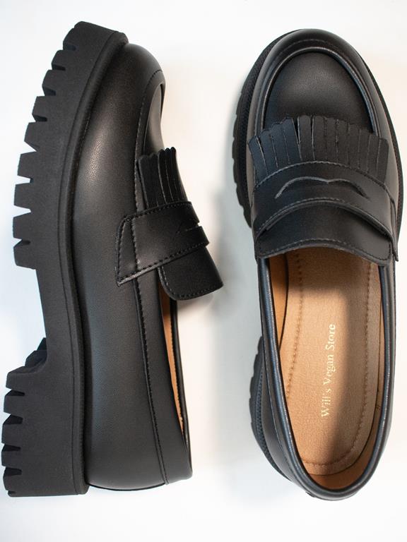 Loafers Fringe Track Sole Black from Shop Like You Give a Damn