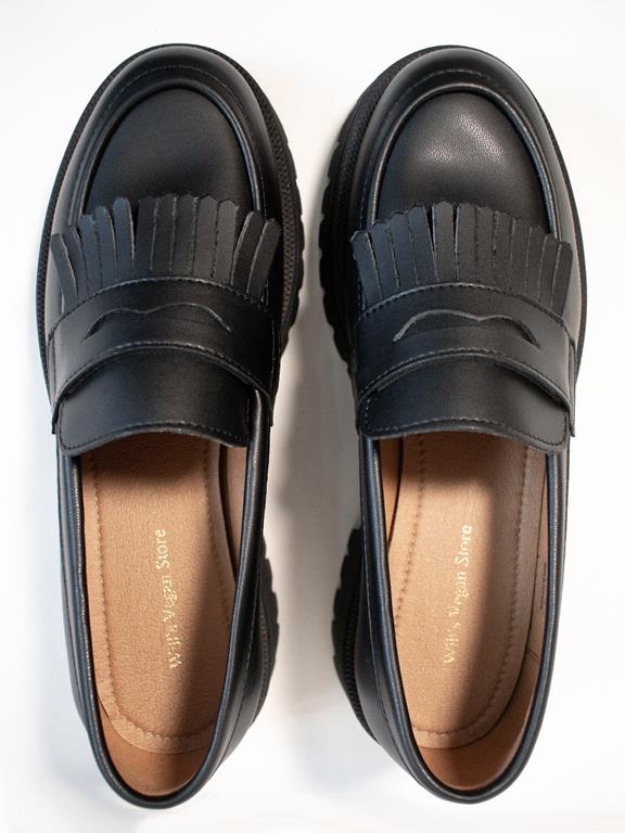 Loafers Fringe Track Sole Black from Shop Like You Give a Damn