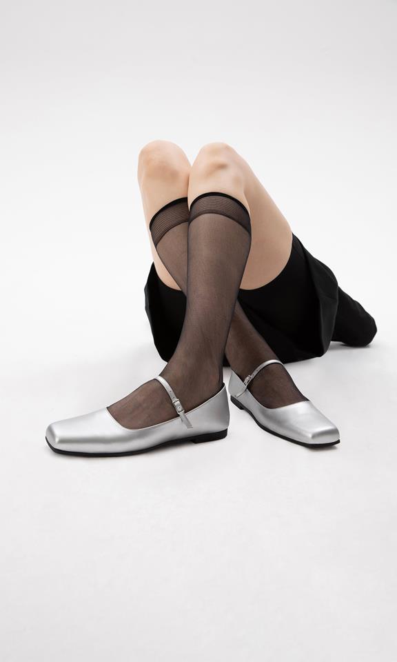 Ballet Flat Maria Silver from Shop Like You Give a Damn