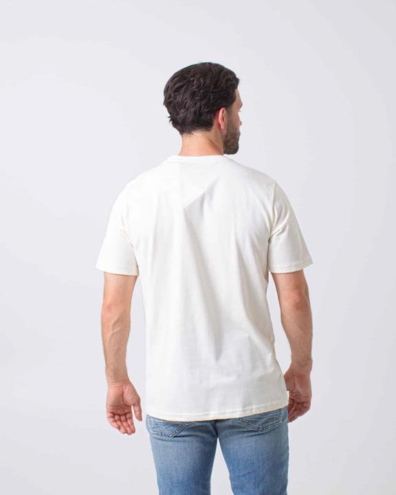 T-Shirt Uil Zilverreiger Wit from Shop Like You Give a Damn