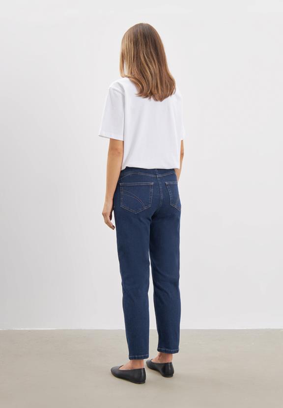 Jeans Hannah Normaal Extra Kort Lengte Donkerblauw from Shop Like You Give a Damn