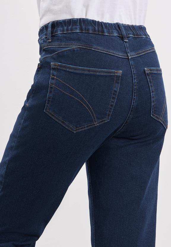 Jeans Hannah Normaal Extra Kort Lengte Donkerblauw from Shop Like You Give a Damn