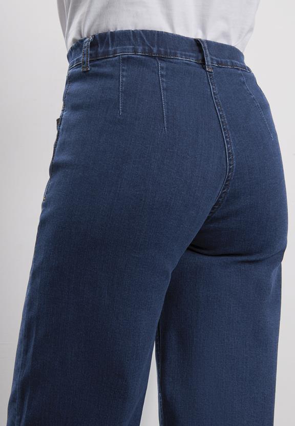 Jeans Donna Los Kort Lengte Donkerblauw from Shop Like You Give a Damn