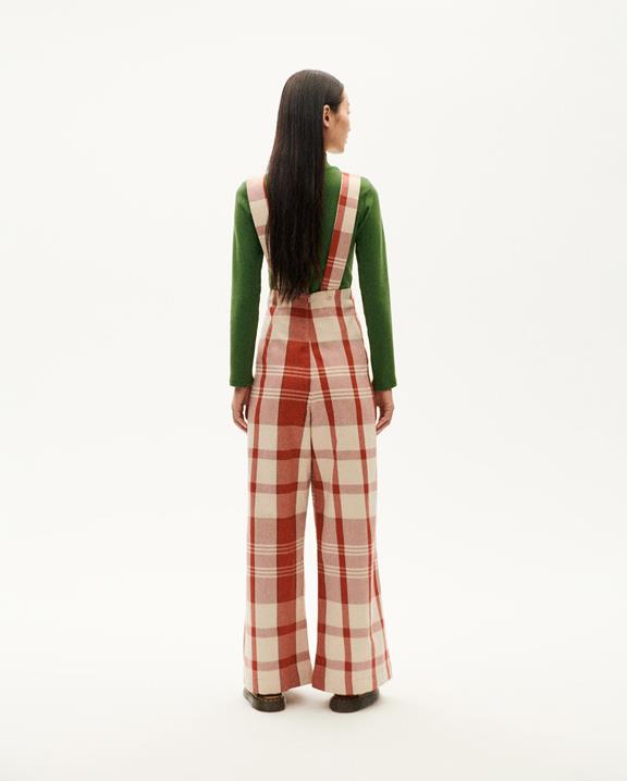 Jumpsuit Red Plaid Picnic Cream/Red from Shop Like You Give a Damn