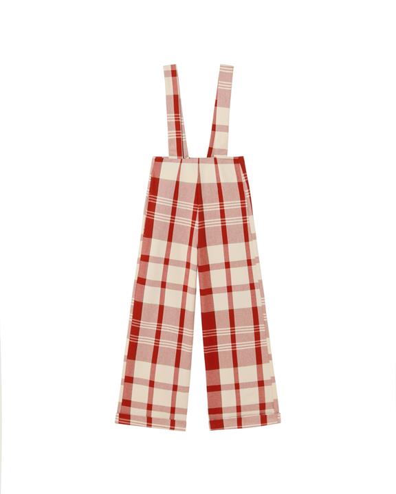 Jumpsuit Red Plaid Picnic Cream/Red from Shop Like You Give a Damn