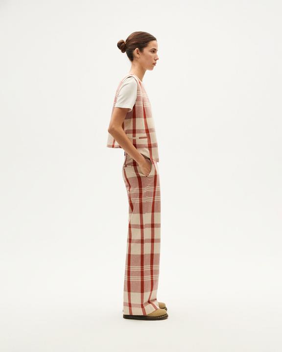 Pants Hermione Cream/Red from Shop Like You Give a Damn