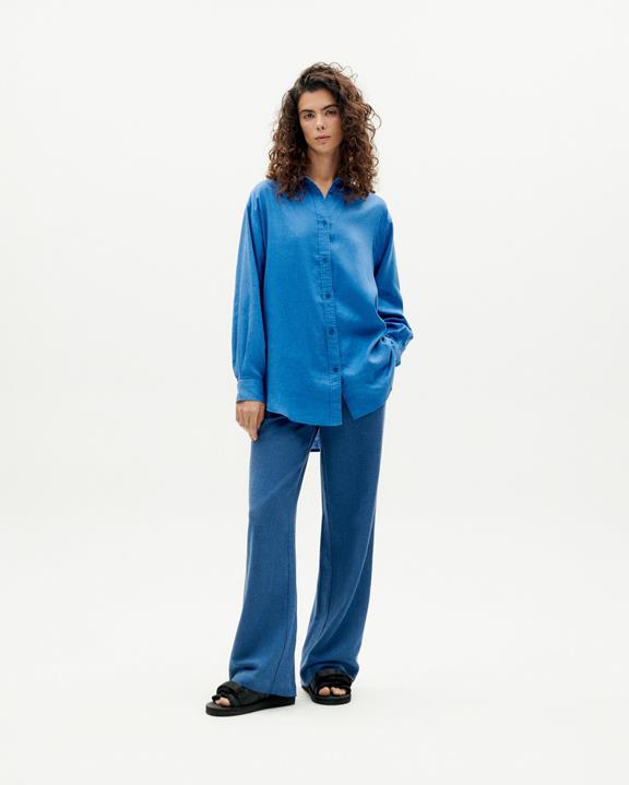 Shirt Gia Oversized Hemp Blue from Shop Like You Give a Damn